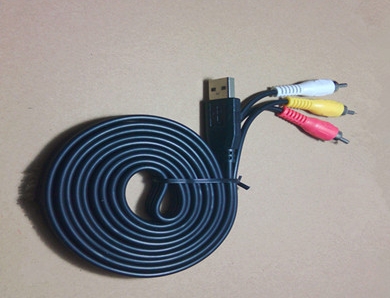 usb轉三蓮花AV線 音視頻線